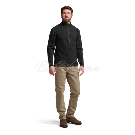 Толстовка SITKA Snowcrest Half-Zip Fleece Pullover цвет Black Heather фото 9