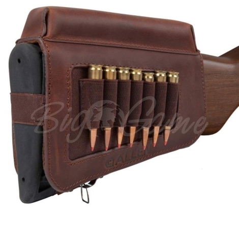 Патронташ на приклад ALLEN Westcliff Leather Buttstock Cartridge Carrier цвет Brown фото 4