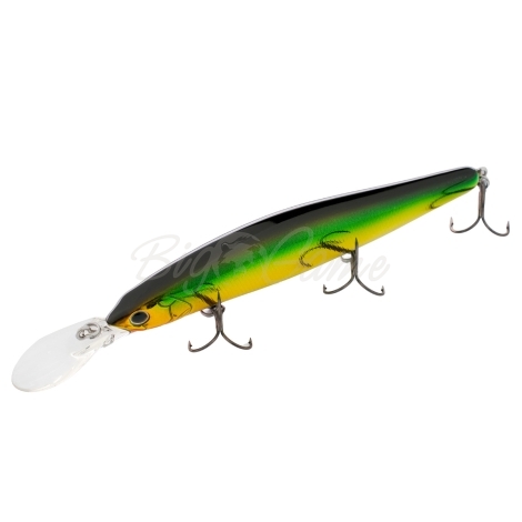 Воблер DAIWA Steez Minnow 110SP-MR цв. Green Gold фото 1