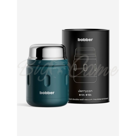 Термос BOBBER Jerrycan 0,5 л с ложкой цвет Deep Teal (темно-бирюзовый) фото 3