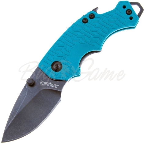 Нож складной автоматический KERSHAW Shuffle сталь 8Cr13MoV рукоять Термопластик GRN цв. Бирюзовый фото 1