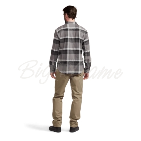 Рубашка SITKA Ashland Lt Wt Flannel Shirt цвет Woodsmoke Fall Plaid фото 4