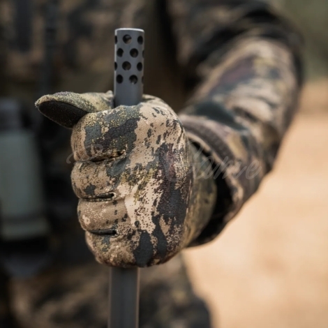 Перчатки SEELAND Grip Camo Gloves цвет InVis MPC green фото 5