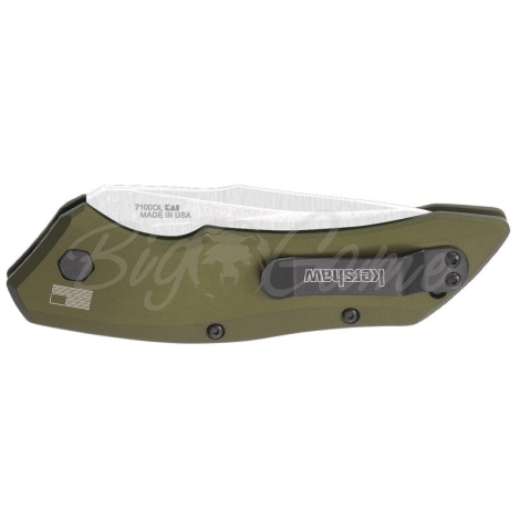 Нож складной KERSHAW Launch 1 сталь CPM154CM рукоять Алюминий 6061 T-6 цв. Олива фото 2