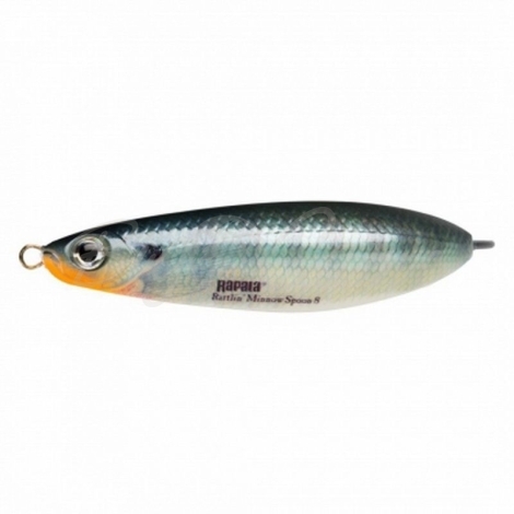 Блесна колеблющаяся RAPALA Rattlin Minnow Spoon с шумовой камерой фото 1