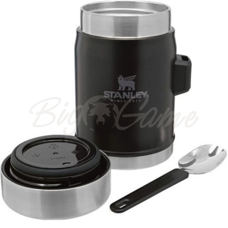 Термос для еды STANLEY Classic 0,4 л (тепло 7 ч/ холод 7 ч) цвет чёрный фото 3