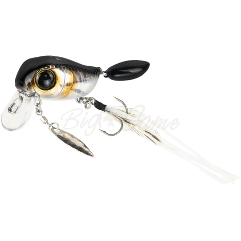 Воблер JACKALL Micro Tappy цв. hl silver & black фото 2