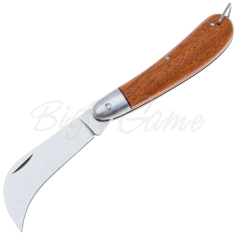 Нож складной полуавтоматический FOX KNIVES Gardening Country сталь С70 рукоять Дерево цв. Коричневый фото 2