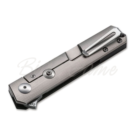 Нож складной BOKER Kwaiken Compact Flipper сталь D2 рукоять мраморный карбон/титан фото 2