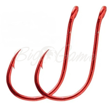 Крючок одинарный OWNER Mosquito Hook BC (11 шт.) №8 цв. Red фото 1