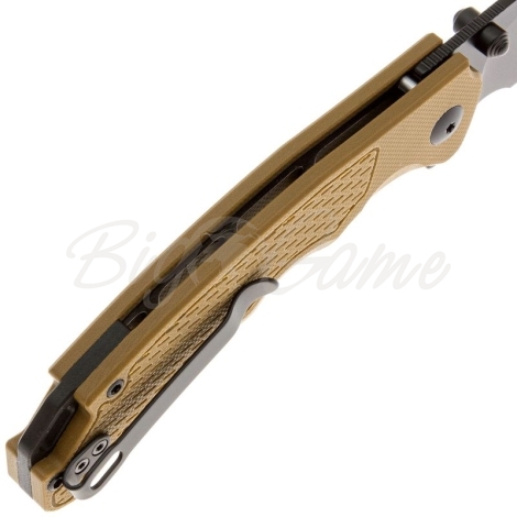 Нож складной полуавтоматический ARTISAN CUTLERY Tradition V2 сталь AR-RPM9 рукоять стеклотекстолит G10 цв. Коричневый фото 5
