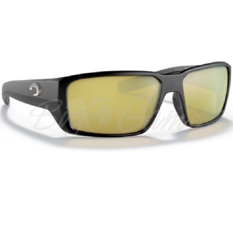 Очки поляризационные COSTA DEL MAR Fantail Pro 580G р. L цв. Matte Black цв. ст. Sunrise Silver Mirror фото 1