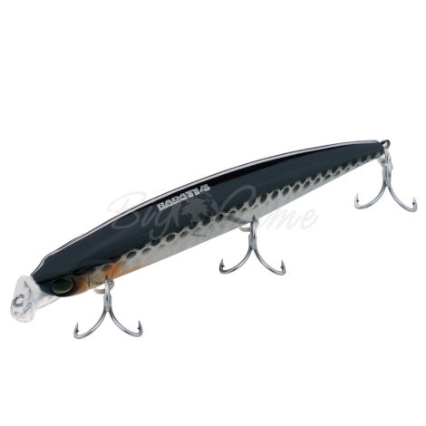 Воблер JACKALL Rada Minnow 114 цв. hl silver & black фото 1