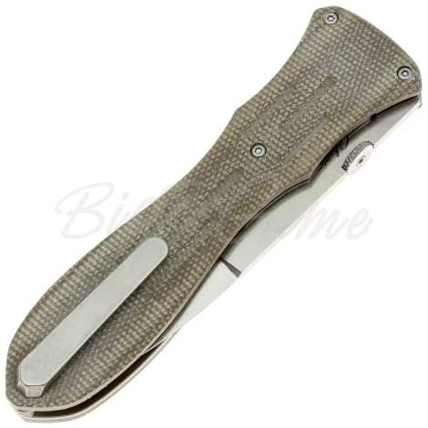 Нож складной полуавтоматический BOKER Atropos сталь VG-10 рукоять Микарта цв. Зеленый фото 3