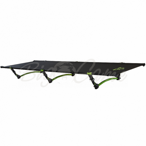 Раскладушка LIGHT CAMP Folding Cot цв. черный / зеленый фото 6
