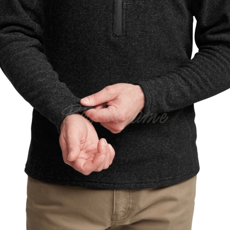 Толстовка SITKA Snowcrest Half-Zip Fleece Pullover цвет Black Heather фото 3
