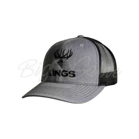 Бейсболка KING'S Embroidered Logo Hat цвет Navy Heather / Light Grey фото 1