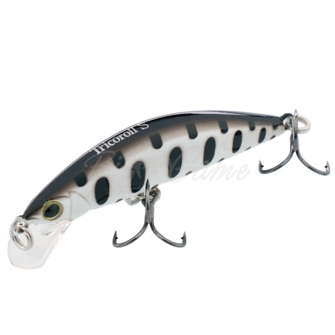 Воблер JACKALL TIMON Tricoroll 55S цв. white & black yamame фото 1