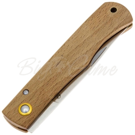 Нож складной полуавтоматический BOKER Rusticus сталь 420 рукоять Дерево цв. Коричневый фото 2