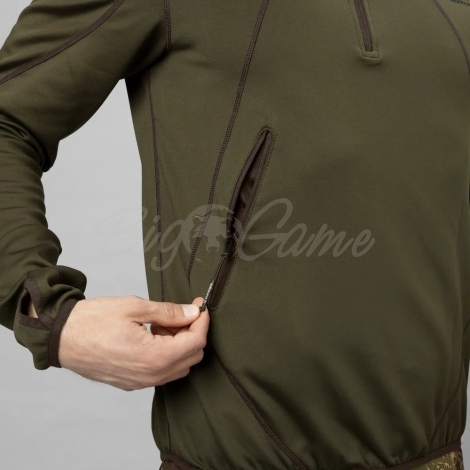 Толстовка HARKILA Deer Stalker Full Zip Fleece Hoodie цвет Willow green фото 7