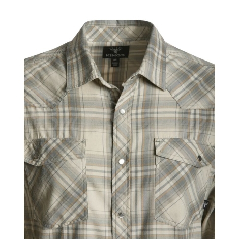 Рубашка KING'S Western Snap Flannel цвет Western Khaki Plaid фото 7