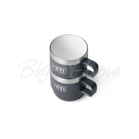 Набор кружек YETI Rambler Espresso Stackable Mug (2 шт.) 180 цвет Charcoal фото 8