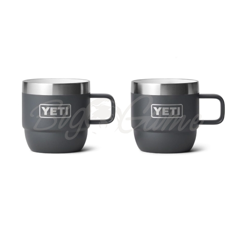 Набор кружек YETI Rambler Espresso Stackable Mug (2 шт.) 180 цвет Charcoal фото 1