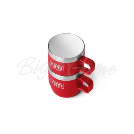 Набор кружек YETI Rambler Espresso Stackable Mug (2 шт.) 180 цвет Rescue Red фото 5