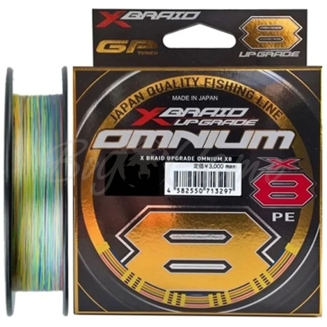 Плетенка YGK X-Braid Upgrade Omnium X8 150 м цв. Многоцветный #0.8 фото 1