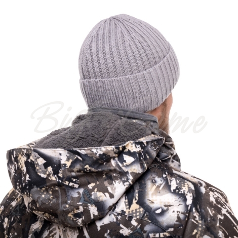Шапка SKRE Ontario Cuffed Fleece Beanie цвет серый фото 3