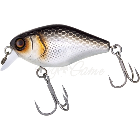 Воблер JACKALL Chubby 41F цв. uv mat silver & black фото 2
