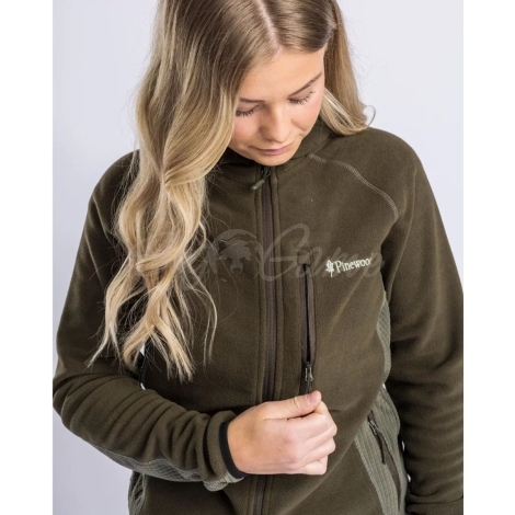 Толстовка PINEWOOD WS Air Vent Fleece Jacket цвет Dark Moss Green фото 3