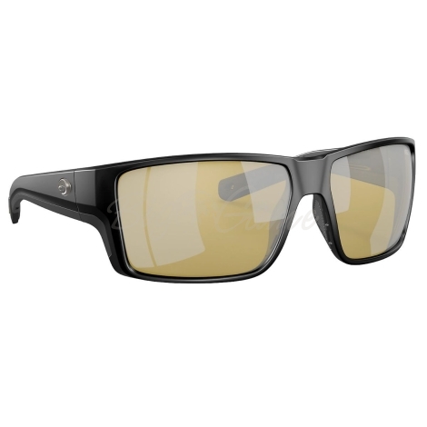 Очки поляризационные COSTA DEL MAR Reefton Pro 580G р. L цв. Matte Black цв. ст. Sunrise Silver Mirror фото 2