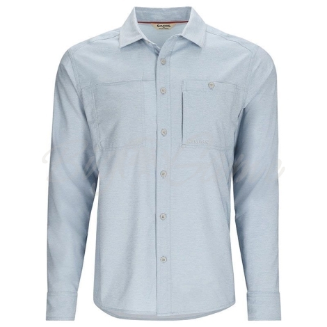 Рубашка SIMMS Challenger LS Shirt цвет steel blue фото 1