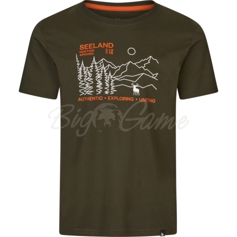 Футболка SEELAND Landscape T-shirt цвет Pine green фото 1