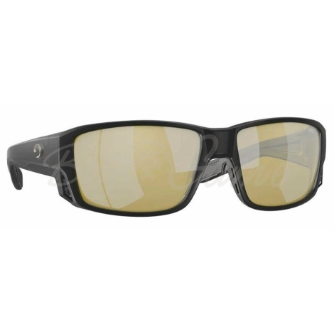 Очки поляризационные COSTA DEL MAR Tuna Alley Pro 580G цв. Matte Black цв. ст. Sunrise Silver Mirror фото 1