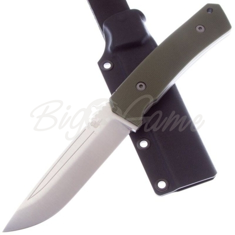 Нож OWL KNIFE Barn сталь N690 рукоять G10 оливковая фото 1