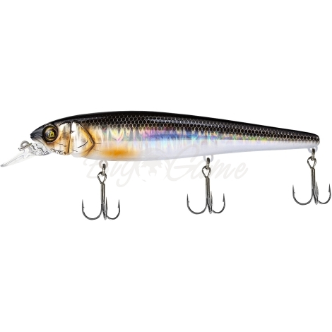 Воблер JACKALL Jockie 120 цв. hl silver & black фото 2