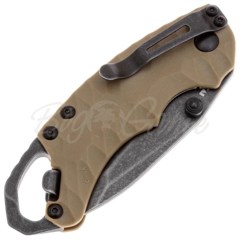 Нож складной полуавтоматический KERSHAW Shuffle II сталь 8Cr13MoV рукоять Термопластик цв. Песочный фото 3