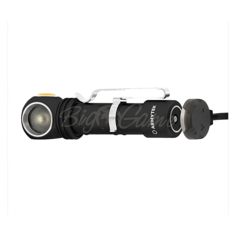 Фонарь налобный ARMYTEK Wizard C2 WR Magnet USB Теплый цвет черный фото 2