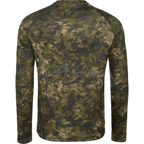 Термокофта SEELAND Active Camo L/S T-Shirt цвет InVis green фото 3