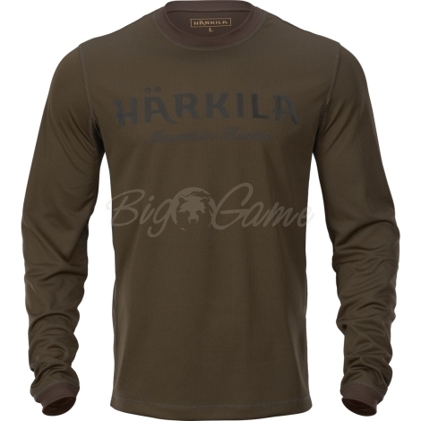 Лонгслив HARKILA Mountain Hunter L/S T-Shirt цвет Hunting Green / Shadow Brown фото 1