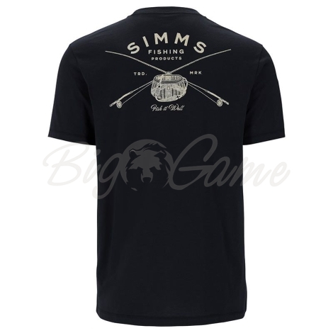 Футболка SIMMS Classic Tackle T-Shirt цвет Black фото 2