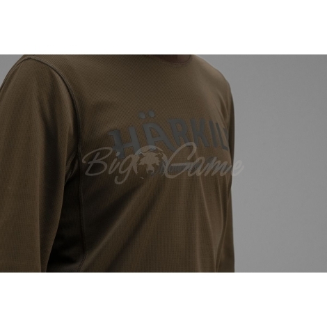 Лонгслив HARKILA Mountain Hunter L/S T-Shirt цвет Hunting Green / Shadow Brown фото 2