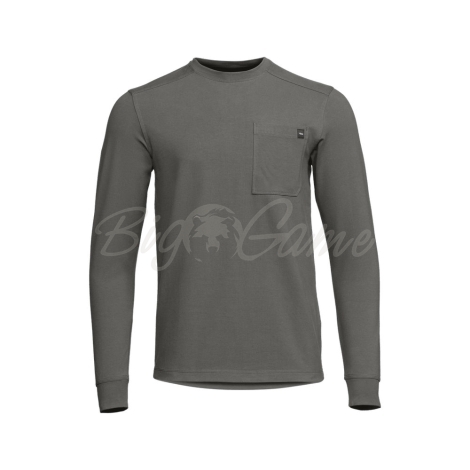Лонгслив SITKA Foothills LS Crew цвет Woodsmoke фото 1