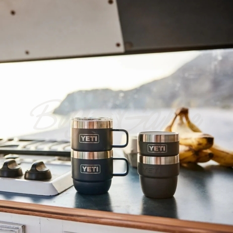 Набор кружек YETI Rambler Espresso Stackable Mug (2 шт.) 180 цвет Charcoal фото 2