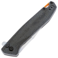 Нож складной полуавтоматический BOKER Border Forest Folder рукоять Микарта цв. Черный превью 2