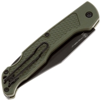 Нож складной полуавтоматический ONTARIO Camp Plus EDC Linerlock сталь AISI 420 рукоять Пластик цв. Зеленый превью 3