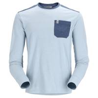 Термокофта SIMMS Henry's Fork Crew цвет Sky Heather/Navy Heather