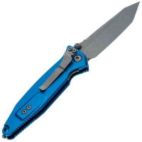 Нож складной полуавтоматический MICROTECH Socom Elite Tanto сталь М390 рукоять Алюминий цв. Синий превью 2